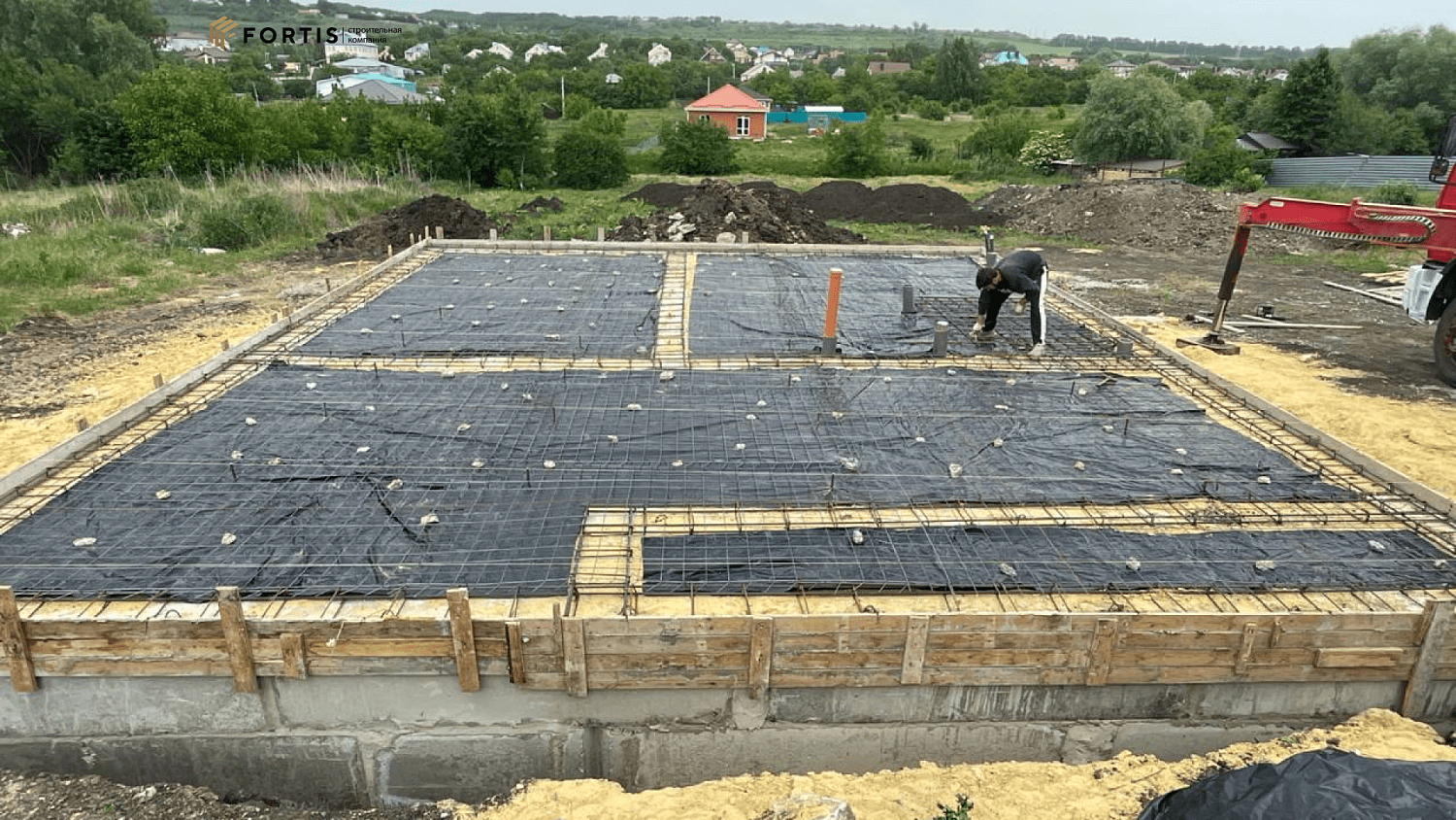 Устройство фундамента  134 м² ТК 078