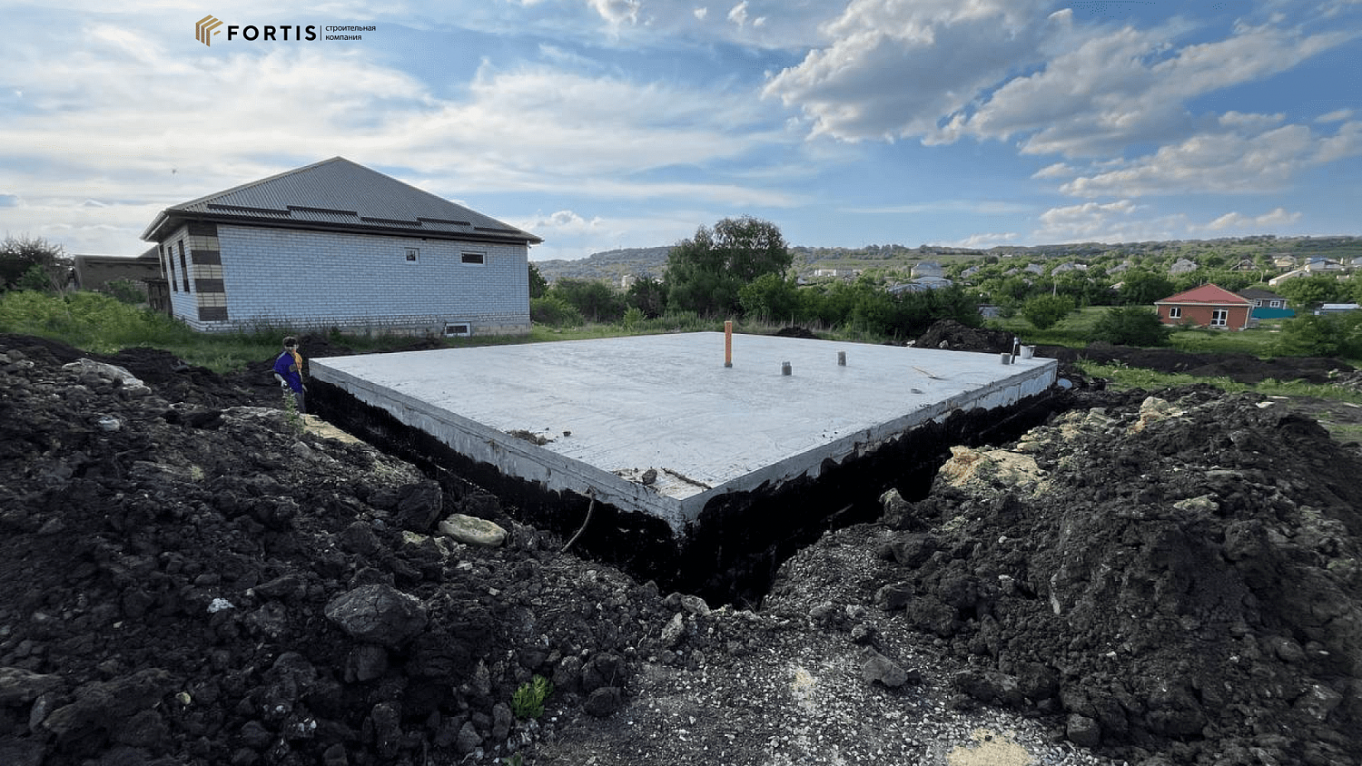 Устройство фундамента  134 м² ТК 078