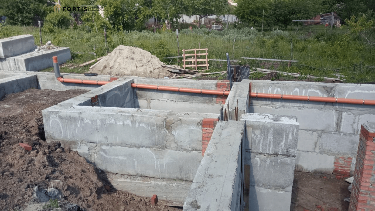 Устройство фундамента 117.7 м² ТК 071