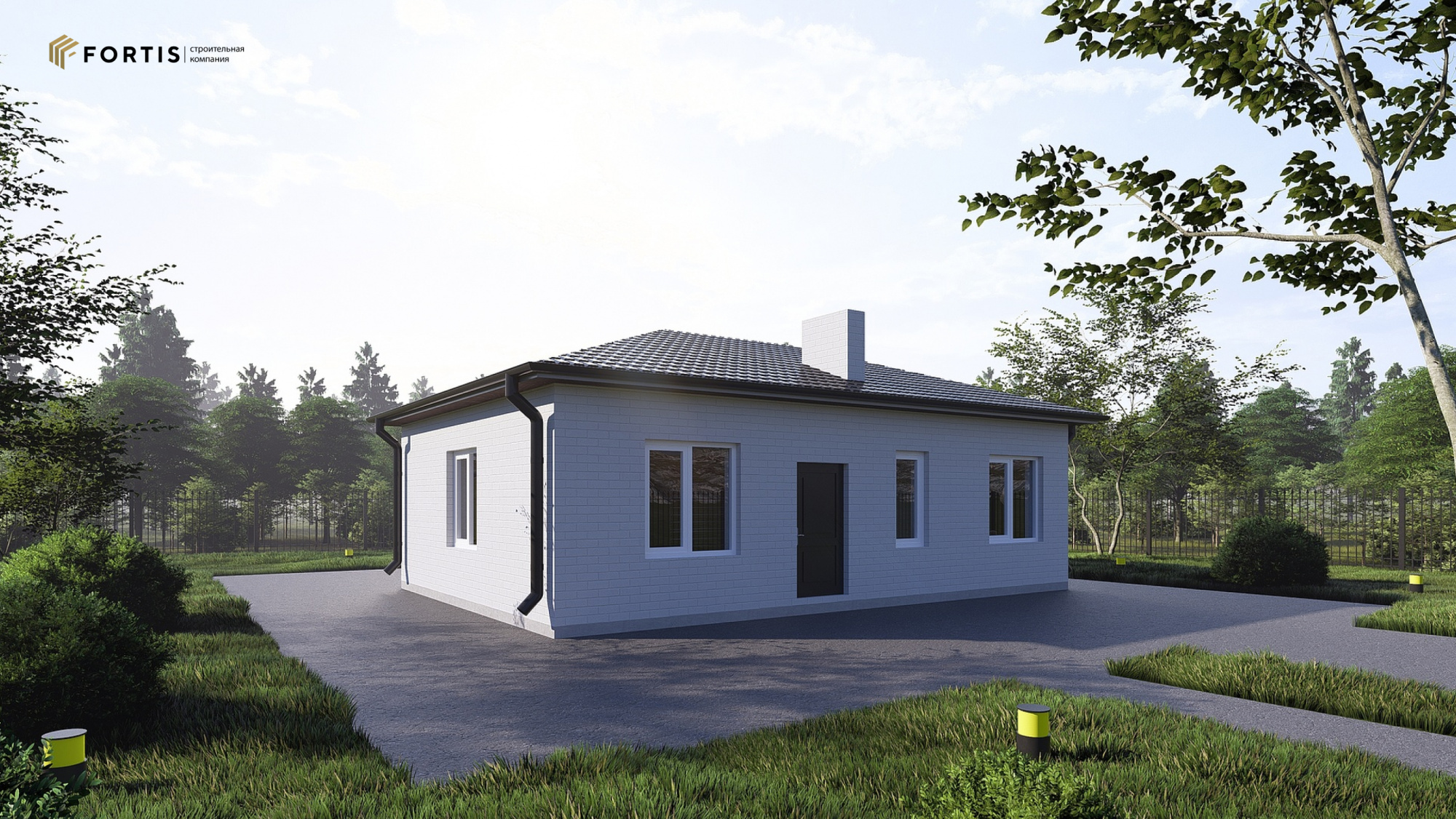 Одноэтажный дом 78.4 м²