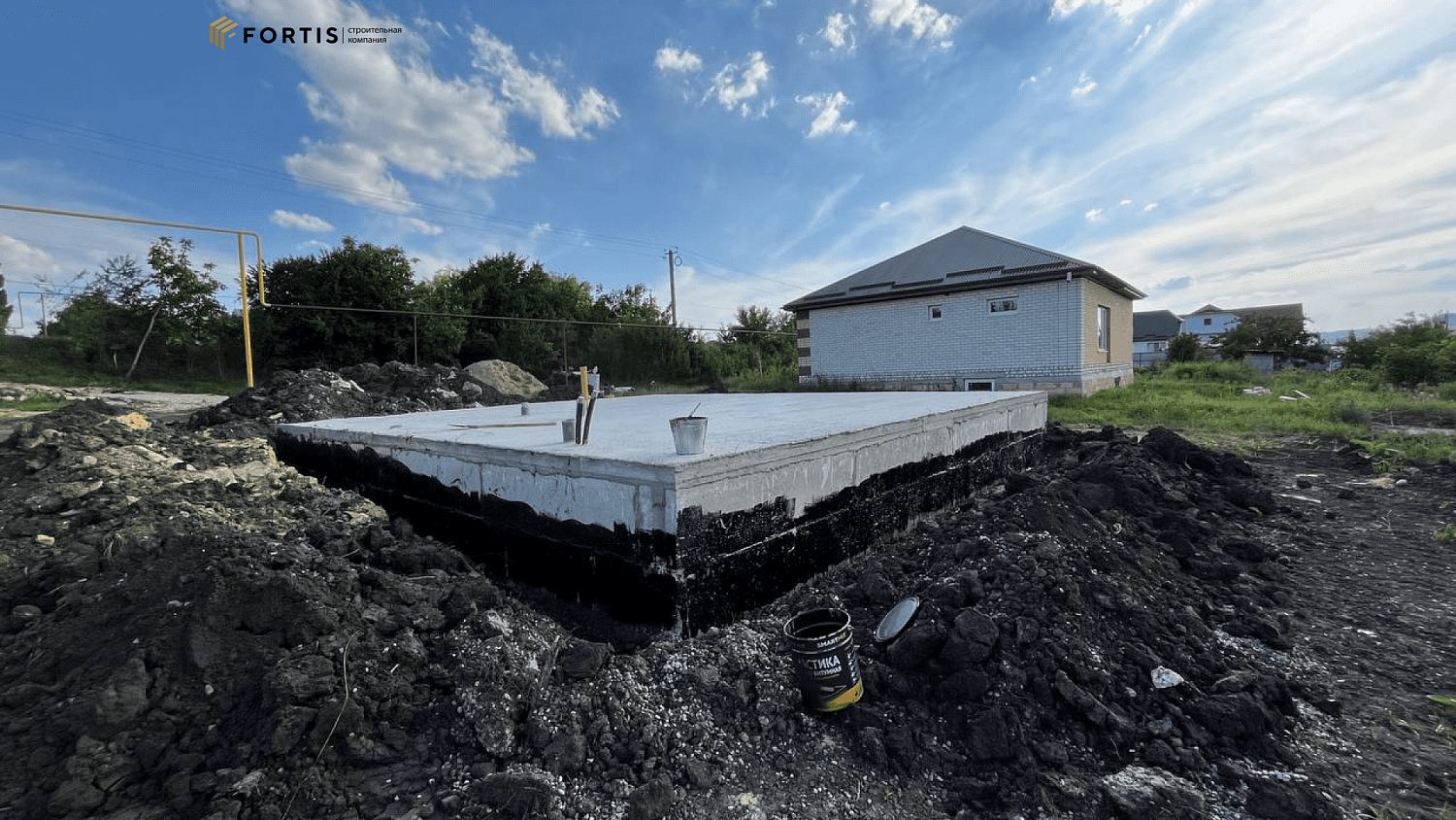 Устройство фундамента  134 м² ТК 078