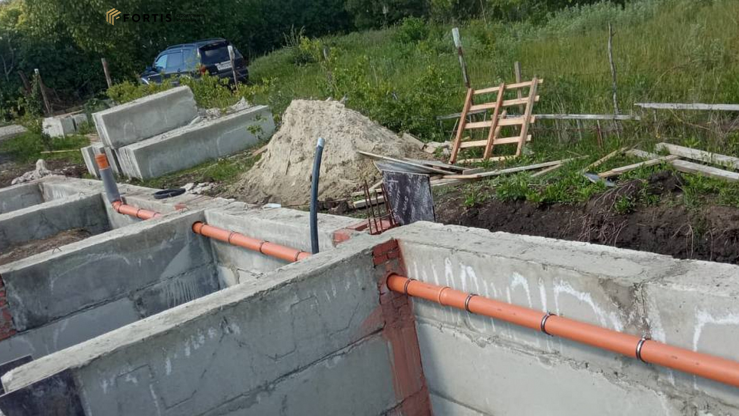 Устройство фундамента 117.7 м² ТК 071