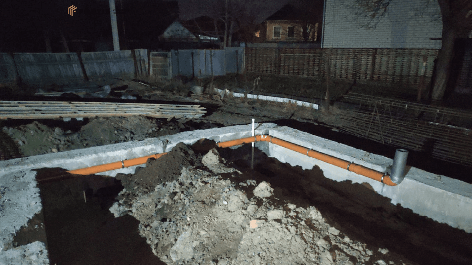 Устройство фундамента ТК 074