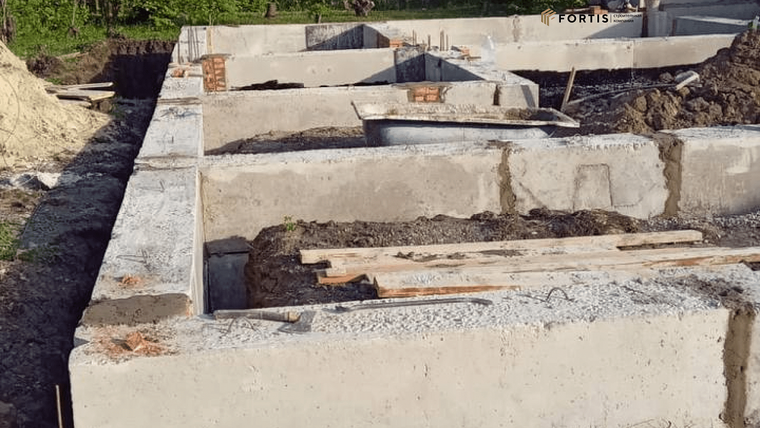 Устройство фундамента 117.7 м² ТК 071
