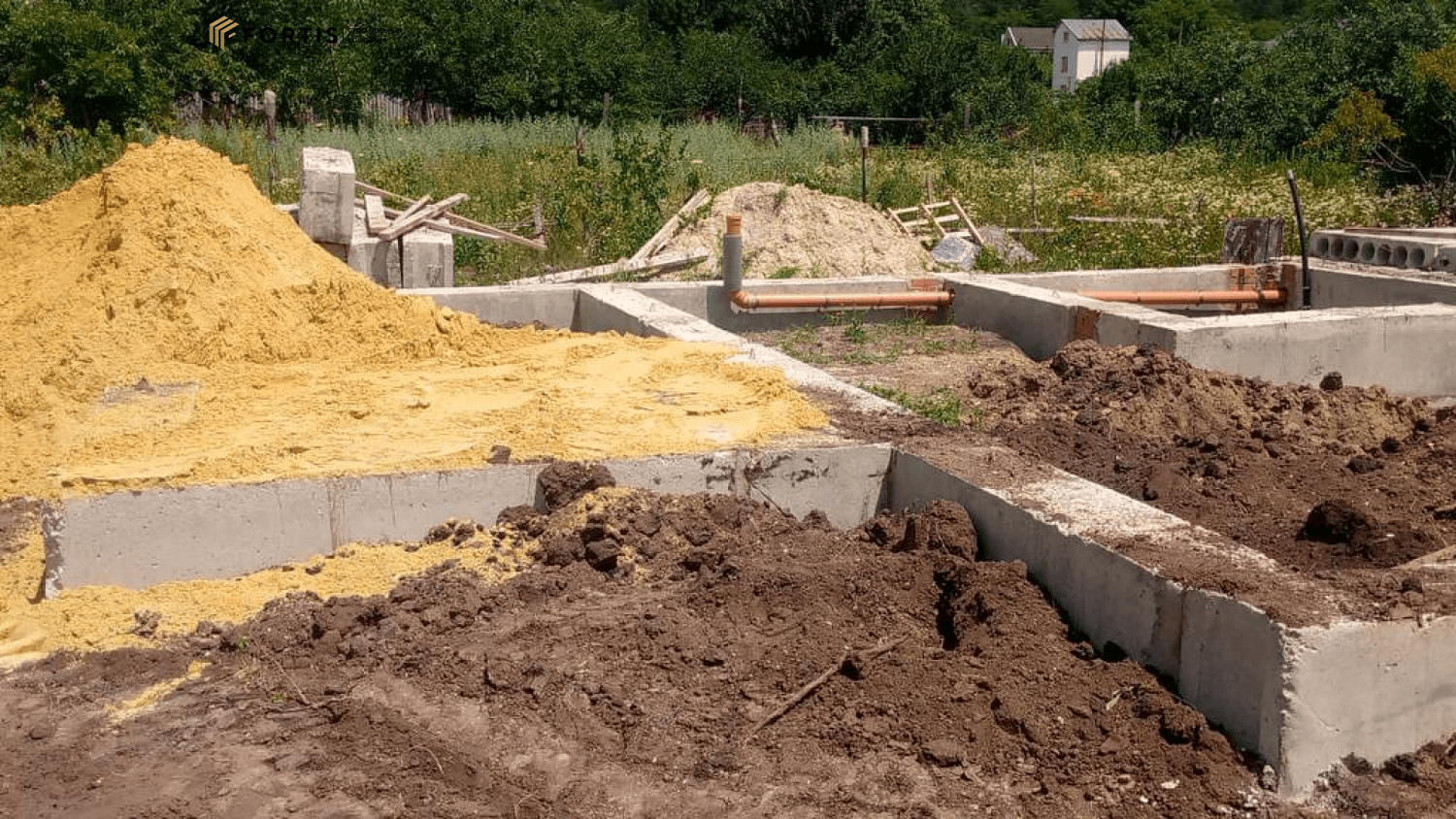 Устройство фундамента 117.7 м² ТК 071